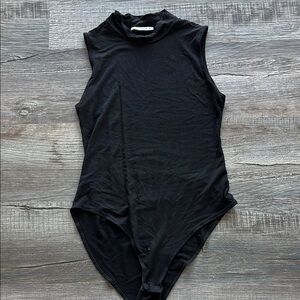 Black Sleeveless Bodysuit